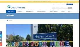 
							         Jobs, Career Opportunities, Employment | CHI St. Vincent, Arkansas								  
							    