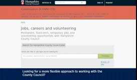 
							         Jobs, careers and volunteering | Hantsweb								  
							    