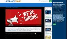 
							         Jobs & Careers - Points Writers and More at UpgradedPoints.com								  
							    