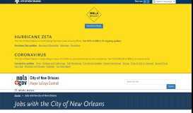 
							         Jobs - City of New Orleans								  
							    