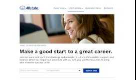 
							         Jobs for Students & New Grads – Allstate Careers								  
							    