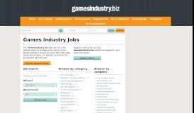
							         Jobs | GamesIndustry.biz								  
							    