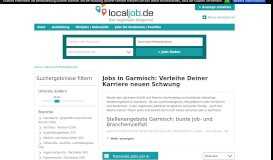 
							         Jobs Garmisch: Finde mit localjob.de Deinen Traumjob								  
							    