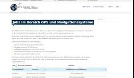 
							         Jobs im Bereich GPS und Navigationssysteme - GPS Tracker Test								  
							    