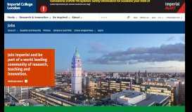 
							         Jobs | Imperial College London								  
							    