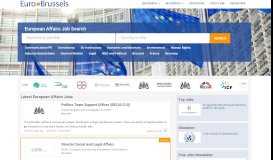 
							         Jobs in European affairs in Brussels and EU Institutions								  
							    