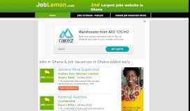 
							         Jobs in Ghana | JobLemon.com | Job vacancies in Ghana								  
							    