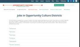 
							         Jobs in Opportunity Culture Districts and Schools								  
							    