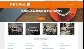 
							         Jobs in Sweden - The Local Sweden								  
							    