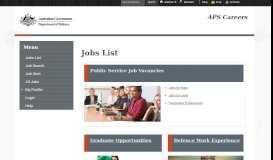 
							         Jobs List - APS Careers @ Defence - Acendre								  
							    