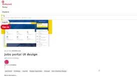 
							         Jobs portal UI design - Pinterest								  
							    