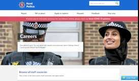 
							         Jobs - recruiting now - Kent Police								  
							    