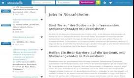 
							         Jobs Rüsselsheim, Stellenangebote Rüsselsheim | stellenanzeigen.de								  
							    