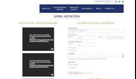 
							         Jobs Seekers - Diversity Search Group								  
							    