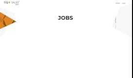 
							         Jobs - SIG Sales								  
							    
