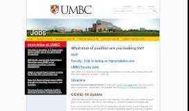 
							         Jobs - UMBC								  
							    