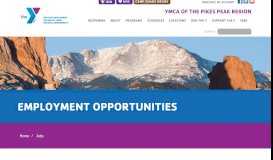 
							         Jobs - YMCA of the Pikes Peak Region								  
							    