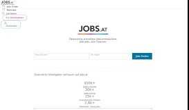 
							         jobs.at - Österreichs schnellste Jobsuchmaschine								  
							    