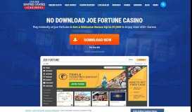 
							         Joe Fortune Casino - Play Instantly at Joe Fortune [No ...								  
							    