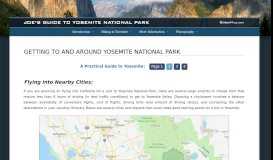 
							         Joe's Guide to Yosemite National Park - Navigating Yosemite National ...								  
							    
