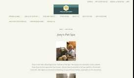 
							         Joey's Pet Spa - Joey's Pet Outfitters								  
							    