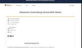 
							         Johannes Gutenberg-Universität Mainz - Studiengänge und ...								  
							    