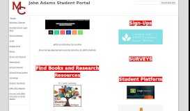 
							         John Adams Student Portal - Google Sites								  
							    