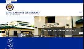 
							         John Baldwin Elementary								  
							    