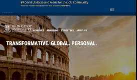 
							         John Cabot | An American University in Rome | Study in Italy								  
							    