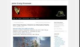 
							         John Craig Freeman, Portal to an Alternative Reality | John Craig ...								  
							    