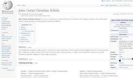 
							         John Curtis Christian High School - Wikipedia								  
							    