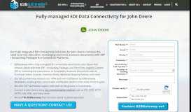 
							         John Deere Fully-managed EDI | B2BGateway								  
							    