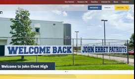 
							         John Ehret Home — Home of the Patriots!								  
							    