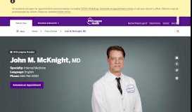 
							         John M. McKnight, MD | NYU Langone Health								  
							    
