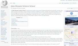 
							         John Monash Science School - Wikipedia								  
							    