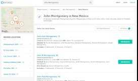 
							         John Montgomery in New Mexico | 52 Records Found | Spokeo								  
							    