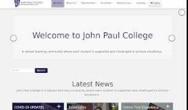 
							         John Paul College								  
							    