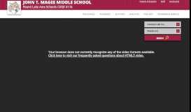 
							         John T. Magee Middle School / Homepage - Round Lake School District								  
							    