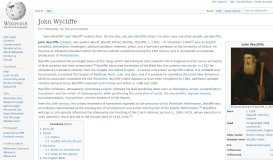 
							         John Wycliffe - Wikipedia								  
							    