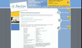 
							         John's Creek Primary Care » Patient Information/Insurance								  
							    