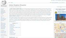 
							         Johns Hopkins Hospital - Wikipedia								  
							    