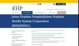 
							         Johns Hopkins Hospital/Johns Hopkins Health System Corporation ...								  
							    