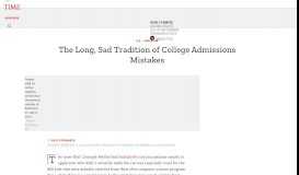 
							         Johns Hopkins Mistaken Acceptance Letters: Part of a Long Tradition ...								  
							    