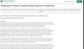 
							         Johns Hopkins University: Whiting School of ... - Apply - Interfolio								  
							    