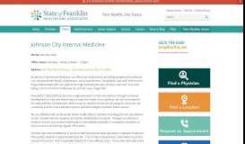 
							         Johnson City Internal Medicine - State of Franklin Healthcare Associates								  
							    