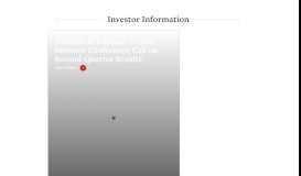 
							         Johnson & Johnson: Investor Information								  
							    