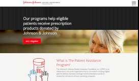 
							         Johnson & Johnson Patient Assistance Foundation, Inc								  
							    