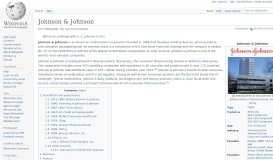
							         Johnson & Johnson - Wikipedia								  
							    