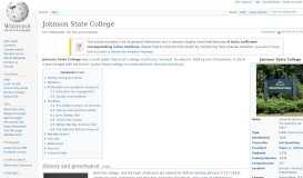 
							         Johnson State College - Wikipedia								  
							    