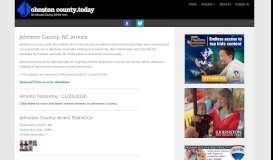 
							         Johnston County, NC Arrests - Johnston County Today								  
							    